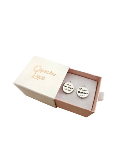 Gemelos personalizados - Regalo único para un día especial