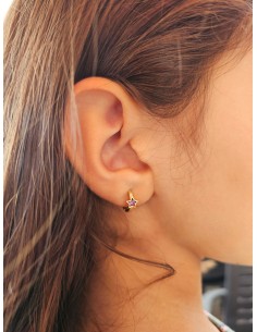 Pendientes de plata bañado en oro 18K. Regala Caprichos Laura 2