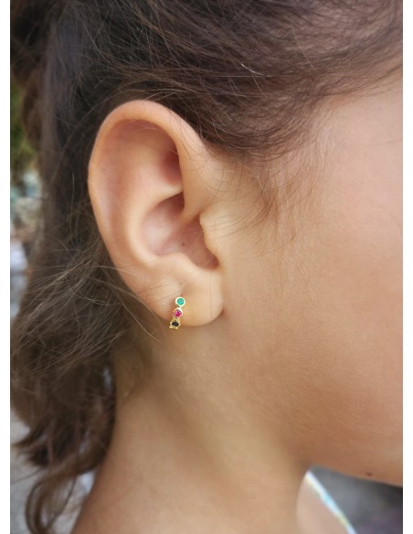 Pendientes de Plata bañado en Oro 18K. Regala Caprichos Laura