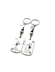 Pareja de llaveros “Siempre nosotros” | Caprichos Laura