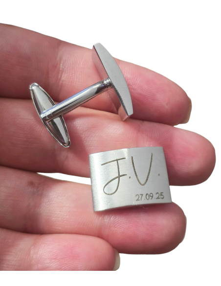 Gemelos con Iniciales - Regalo único para un día especial