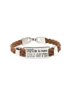 Pulsera "De tu mano aprenderé PAPÁ" | Caprichos Laura