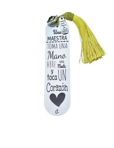 Marcapáginas "Una maestra abre una mente y toca un corazón" | Capricho