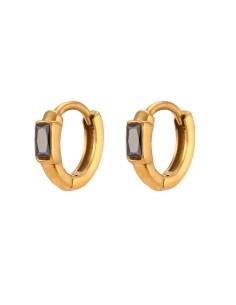 Pendientes de Acero Inox. (bañado en Oro 18K). Regala Caprichos Laura