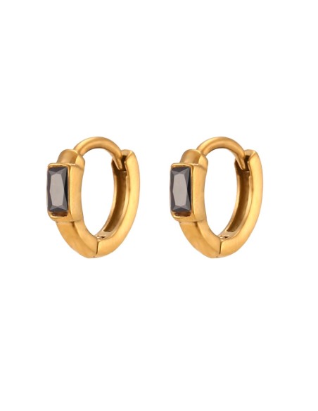 Pendientes de Acero Inox. (bañado en Oro 18K). Regala Caprichos Laura