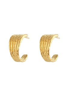 Pendientes de Acero Inox. (bañado en Oro 18K). Regala Caprichos Laura