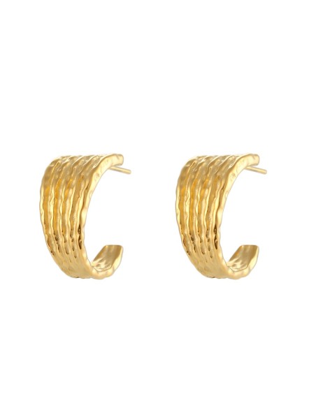 Pendientes de Acero Inox. (bañado en Oro 18K). Regala Caprichos Laura