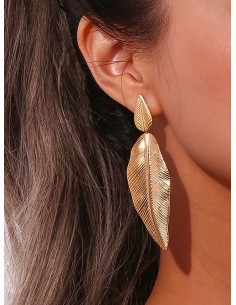 Pendientes de Acero Inox. (bañado en Oro 18K). Regala Caprichos Laura 2