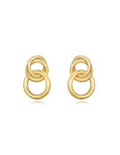 Pendientes de Acero Inox. (bañado en Oro 18K). Regala Caprichos Laura