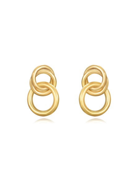 Pendientes de Acero Inox. (bañado en Oro 18K). Regala Caprichos Laura