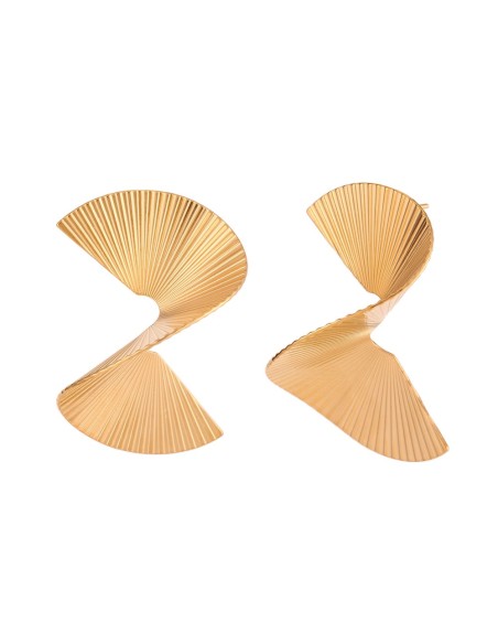 Pendientes de Acero Inox. (bañado en Oro 18K). Regala Caprichos Laura