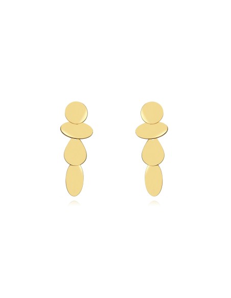 Pendientes de Acero Inox. (bañado en Oro 18K). Regala Caprichos Laura