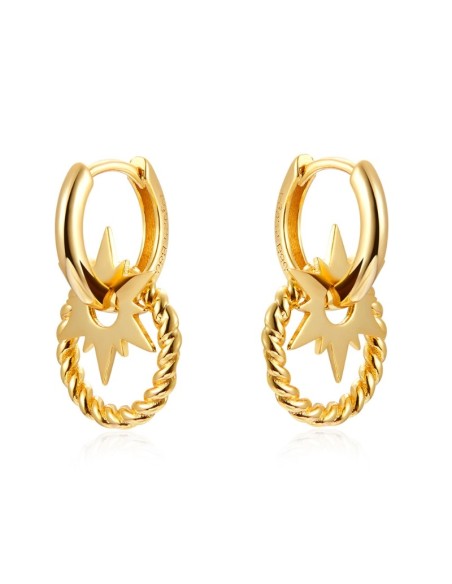 Pendientes de Plata bañado en Oro 18K. Regala Caprichos Laura