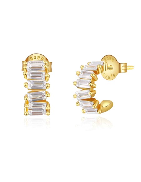 Pendientes de Plata bañado en Oro 18K. Regala Caprichos Laura