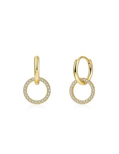 Pendientes de Plata bañado en Oro 18K. Regala Caprichos Laura